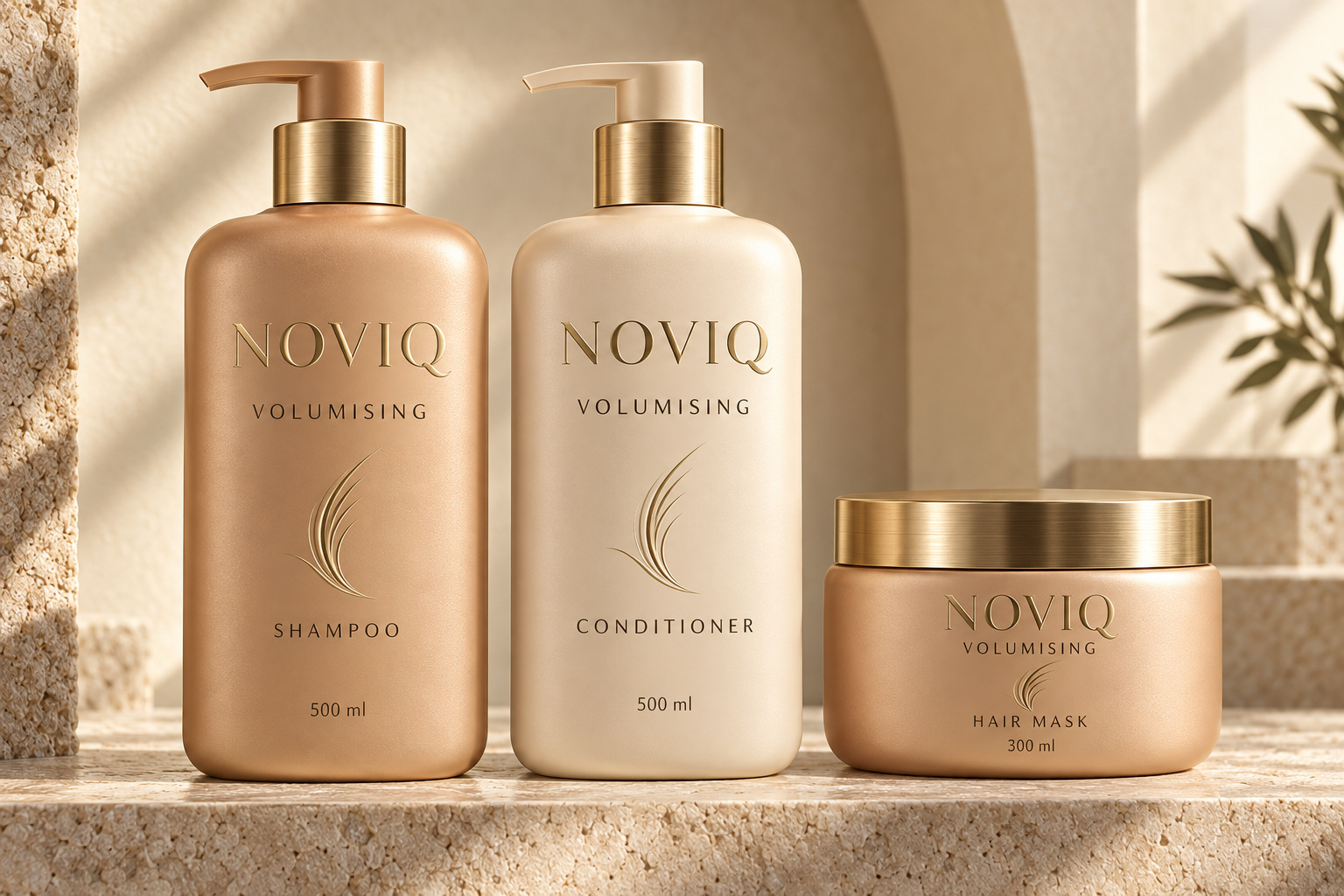 NOVIQ Volumising shampoo, conditioner and hair mask
