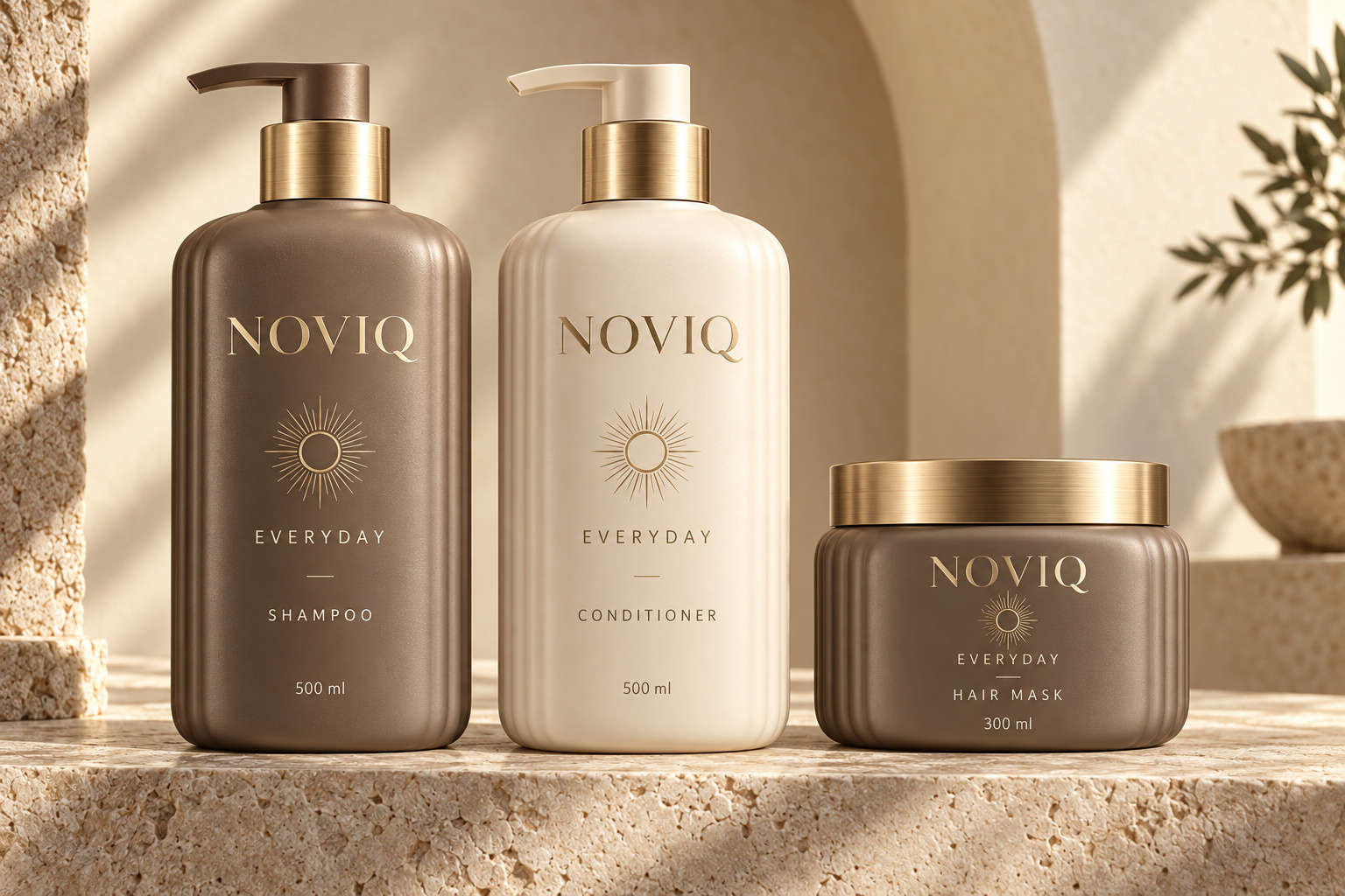 NOVIQ Everyday shampoo, conditioner and hair mask