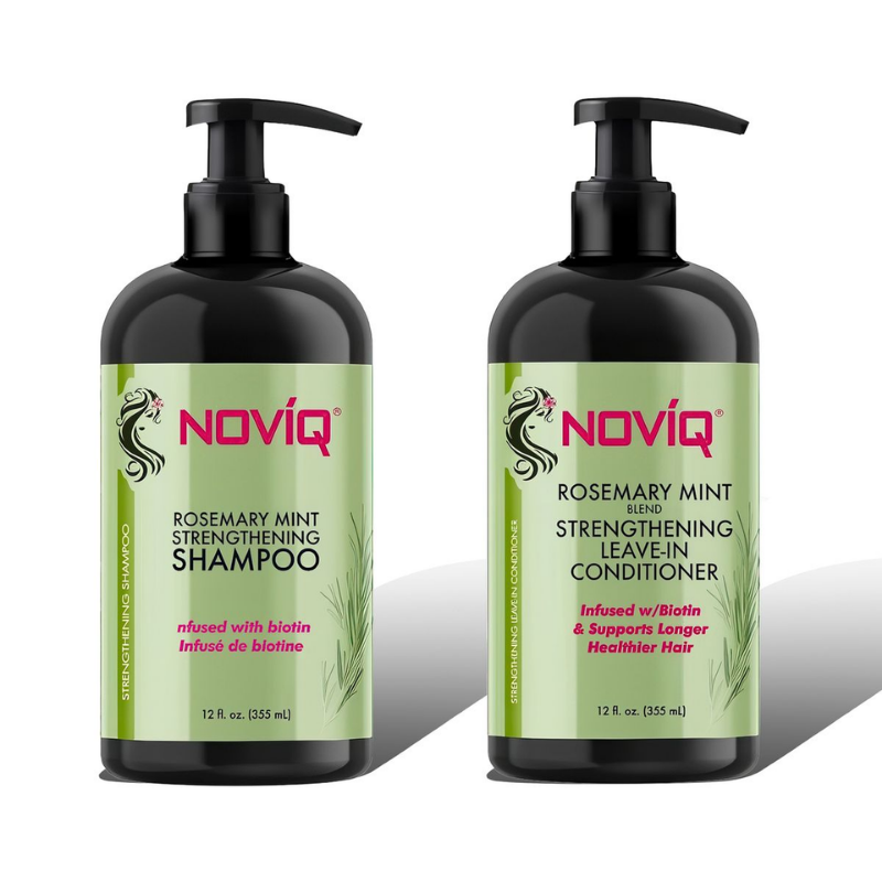 NOVIQ Rosemary Mint Strengthening Biotin Shampoo & Conditioner Set